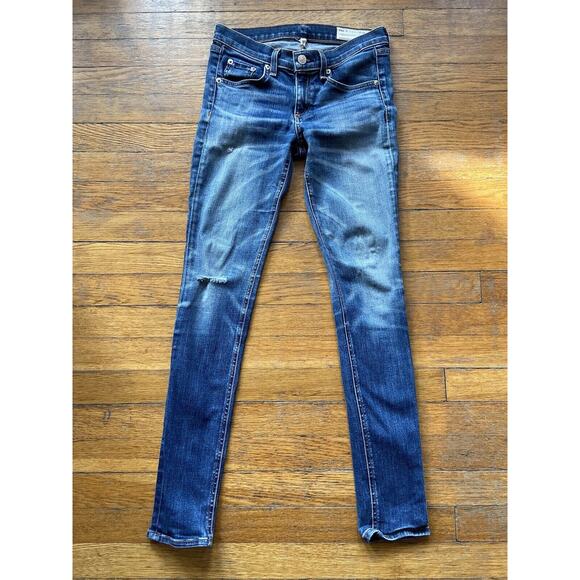 RAG & BONE Skinny Doheny Distressed Jeans sz 26 - Picture 1 of 16